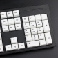 104+30 Black-white XDA profile Keycap PBT DYE Sublimation 1.75U 2U Keys for 60 61 64 84 96 87 104 108 Keyboard Japanese / Thai